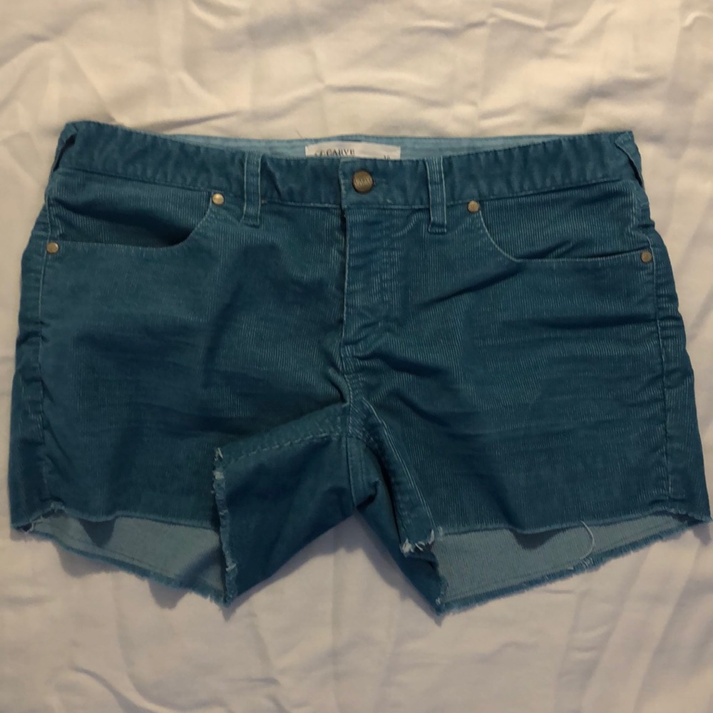 Bright Blue Corduroy Shorts
